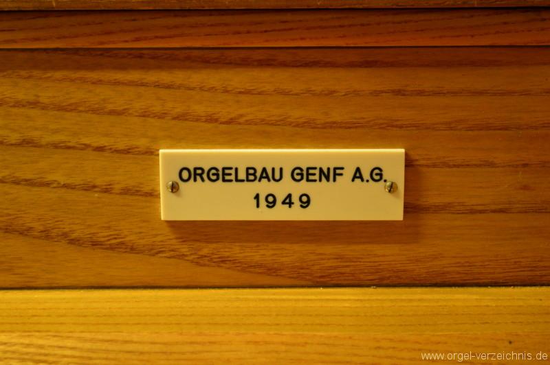 Hergiswil Reformierte Kirche Firmenschild