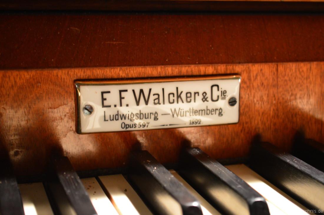 Zell im Wiesental – Altkatholische Christuskirche Orgel Spieltisch