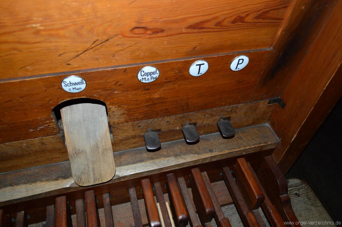Zell im Wiesental – Altkatholische Christuskirche Orgel Spieltisch