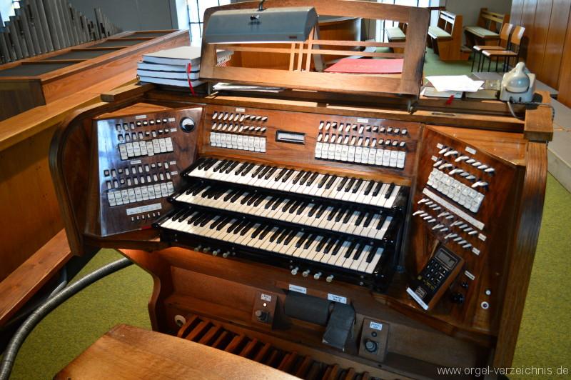 Zell im Wiesental – St. Fridolin - Orgel - Spieltisch