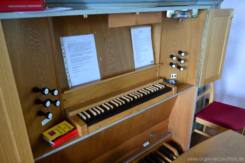 Büdingen/Rohrbach – Evangelische Nikolauskirche Orgel Spieltisch