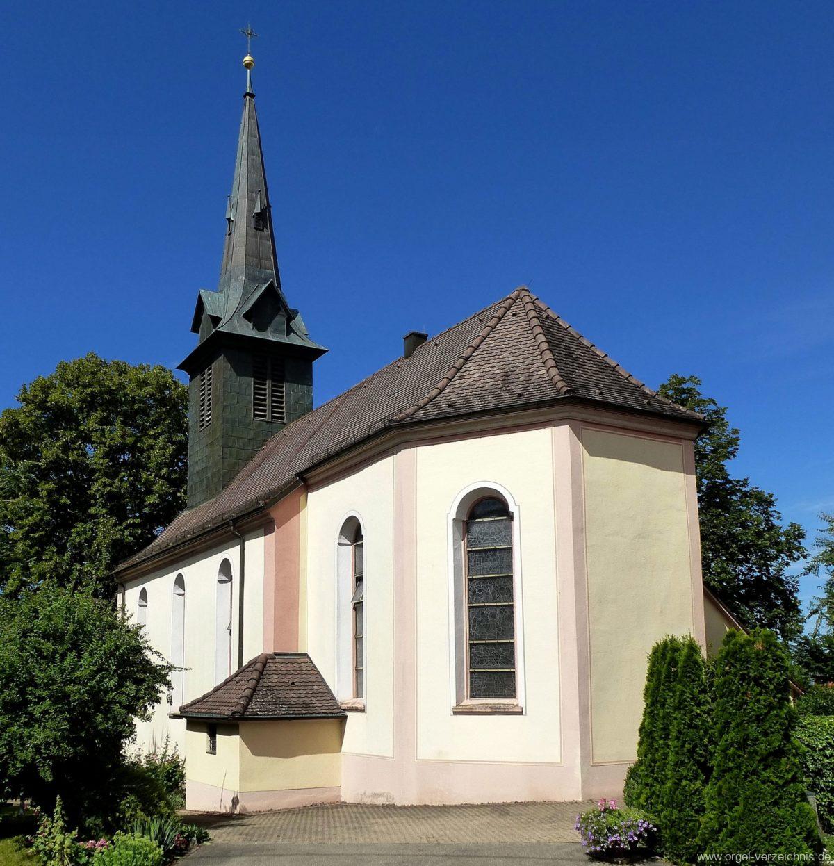 Heuweiler St. Remigius Aussenansicht (1) Orgel Verzeichnis