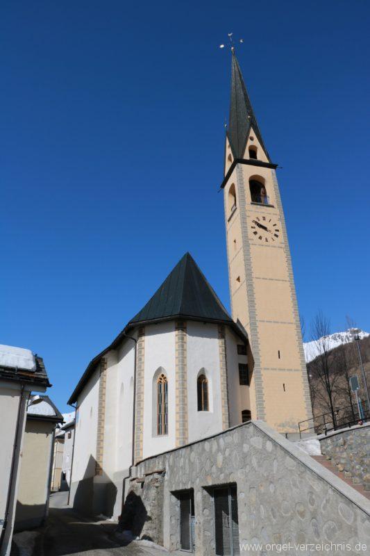Schanf Santa Maria Aussenansicht (5) Orgel Verzeichnis Orgelarchiv