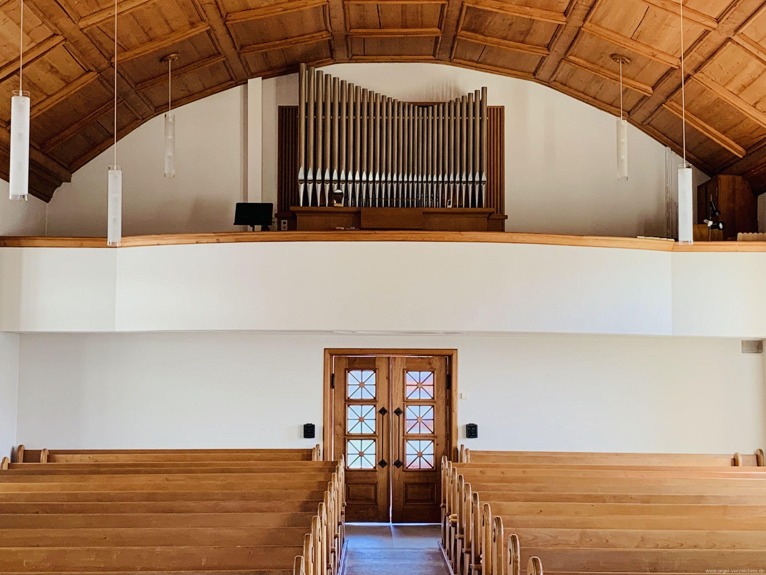 Weggis – Reformierte Kirche – Orgel Verzeichnis – Orgelarchiv Schmidt