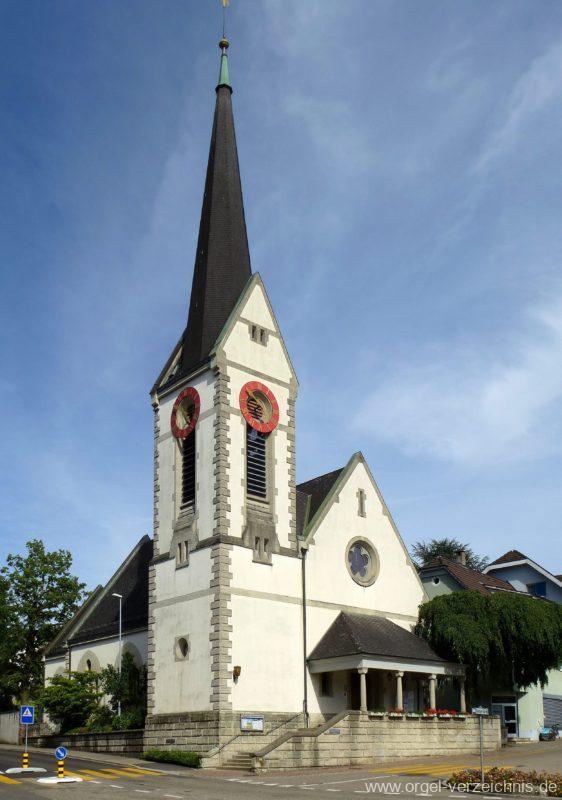 Rheinfelden Aargau Reformierte Kirche Aussenansicht (2) Orgel