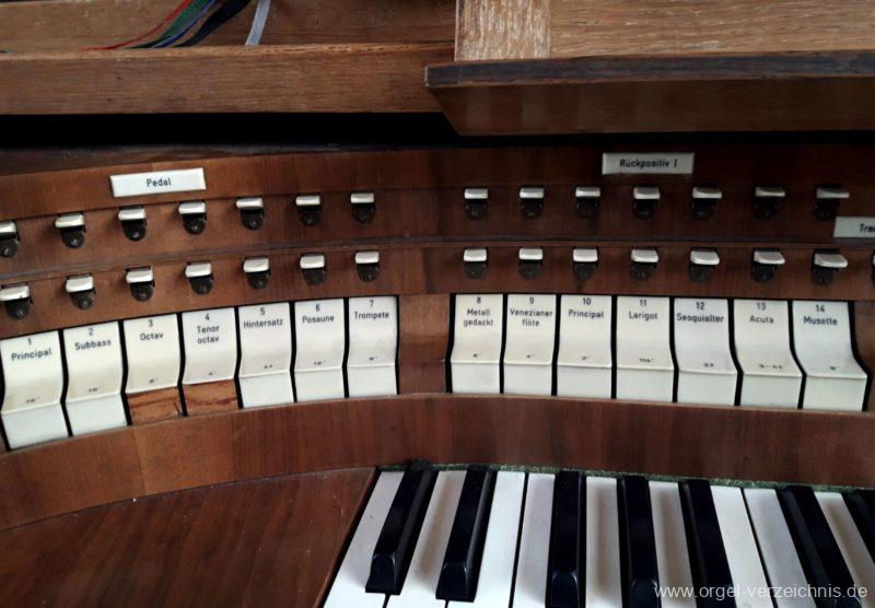 Karlsruhe / Mühlburg St. Peter und Paul Orgel Verzeichnis
