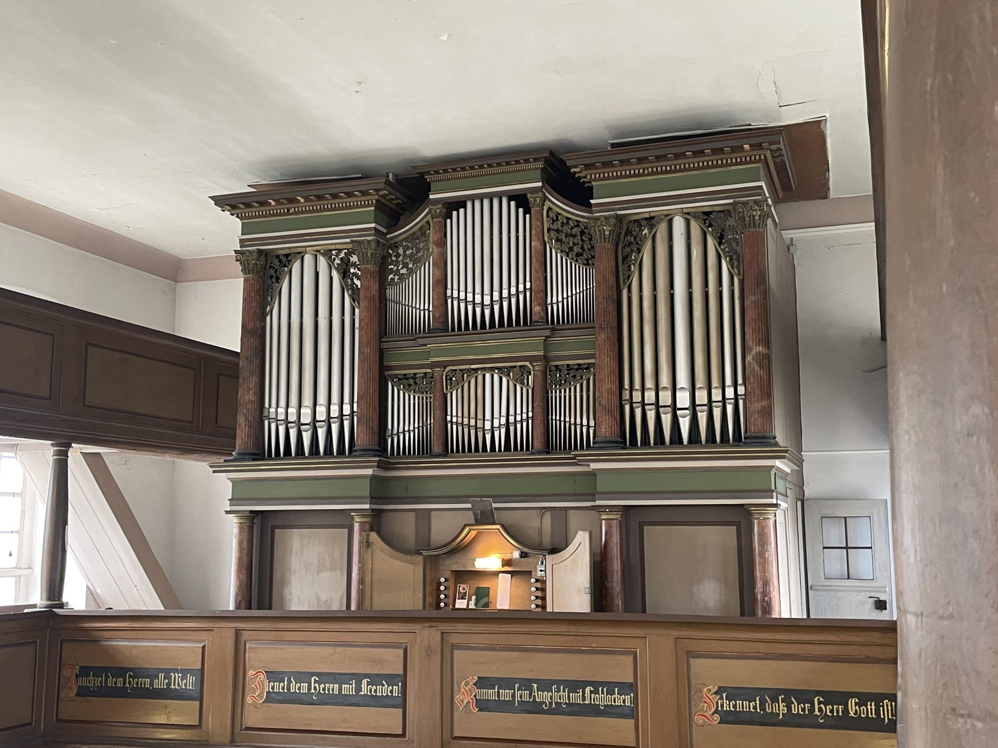 Oberschmon St Peter und Paul Orgelprospekt (9) Orgel Verzeichnis