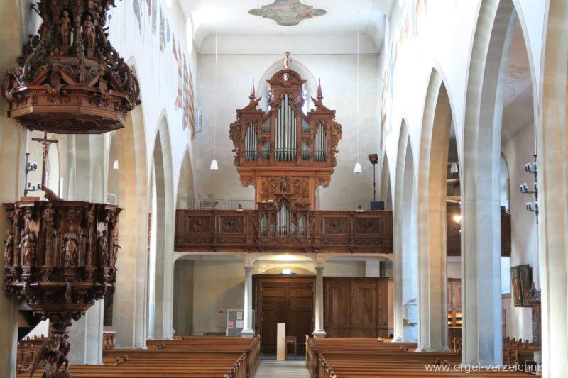 Luzern Franziskanerkirche Hauptorgel Gehäuse (51) – Orgel Verzeichnis ...