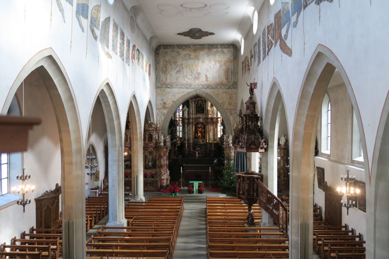 Luzern Franziskanerkirche St. Maria In Der Au Innenansicht I (10 ...